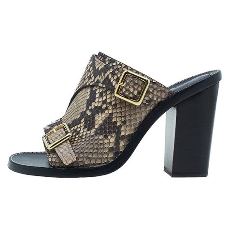 chloe sandals brown|chloe sandals snakeskin heel.